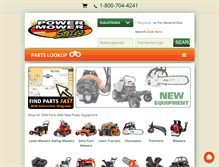 Tablet Screenshot of powermowersales.com